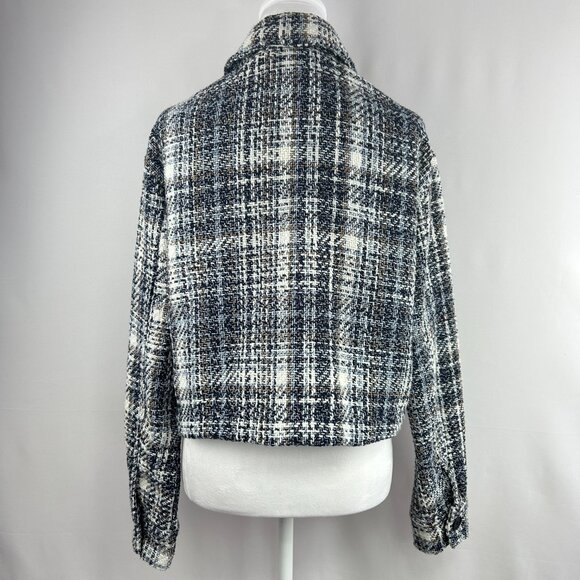 My Style preppy classic tweed plaid jacket – Women size Medium - Picture 6 of 10